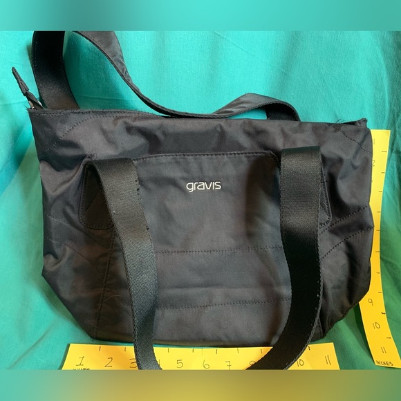 Gravis black shoulder purse/bag - Picture 3 of 5